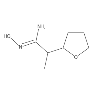 N-hydroxy-2-(oxolan-2-yl)propanimidamide Structure