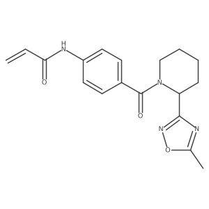 N-(4-(2-(5-Methyl-1,2,4-oxadiazol-3-yl)piperidine-1-carbonyl)phenyl)acrylamide结构式