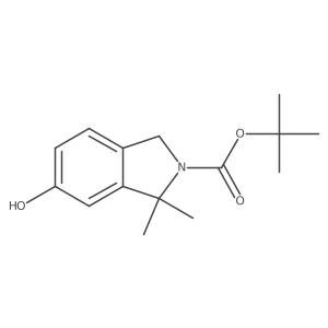 tert-Butyl 6-hydroxy-1,1-dimethylisoindoline-2-carboxylate结构式