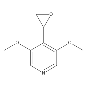 3,5-dimethoxy-4-[(2S)-oxiran-2-yl]pyridine结构式