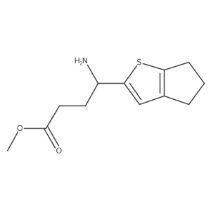methyl 4-amino-4-{4H,5H,6H-cyclopenta[b]thiophen-2-yl}butanoate Structure