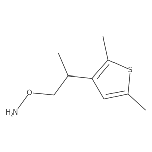 O-[2-(2,5-dimethylthiophen-3-yl)propyl]hydroxylamine Structure