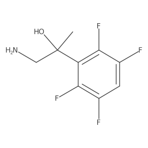 1-Amino-2-(2,3,5,6-tetrafluorophenyl)propan-2-ol Structure