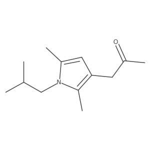 1-[2,5-dimethyl-1-(2-methylpropyl)-1H-pyrrol-3-yl]propan-2-one结构式
