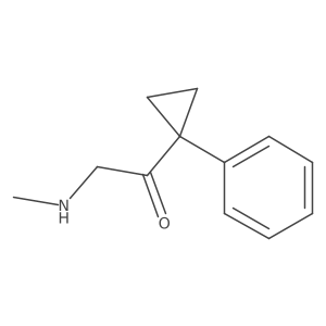 2-(Methylamino)-1-(1-phenylcyclopropyl)ethan-1-one结构式