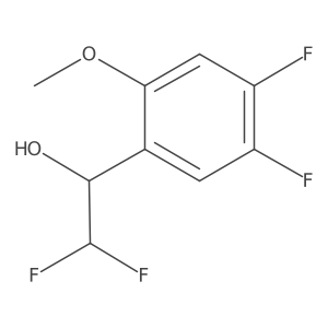 1-(4,5-Difluoro-2-methoxyphenyl)-2,2-difluoroethan-1-ol Structure