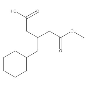 3-(Cyclohexylmethyl)-5-methoxy-5-oxopentanoic acid Structure