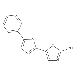 5-(5-Phenylthiophen-2-yl)-1,3-oxazol-2-amine结构式