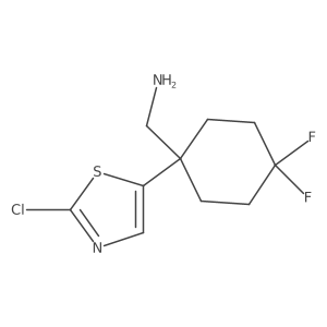[1-(2-Chloro-1,3-thiazol-5-yl)-4,4-difluorocyclohexyl]methanamine Structure