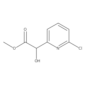 Methyl 2-(6-chloropyridin-2-yl)-2-hydroxyacetate结构式