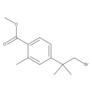 Methyl 4-(1-bromo-2-methylpropan-2-yl)-2-methylbenzoate Structure
