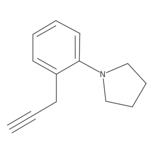 1-[2-(Prop-2-yn-1-yl)phenyl]pyrrolidine结构式