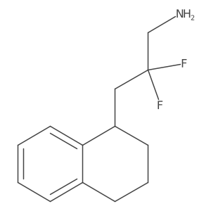 2,2-Difluoro-3-(1,2,3,4-tetrahydronaphthalen-1-yl)propan-1-amine Structure