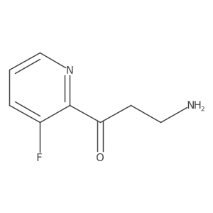 3-Amino-1-(3-fluoropyridin-2-yl)propan-1-one Structure