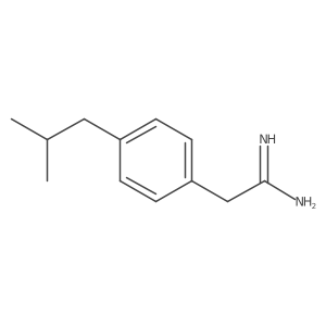 2-[4-(2-Methylpropyl)phenyl]ethanimidamide Structure