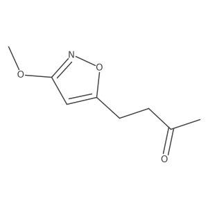 4-(3-Methoxy-1,2-oxazol-5-yl)butan-2-one结构式