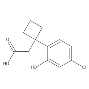 2-[1-(4-Chloro-2-hydroxyphenyl)cyclobutyl]acetic acid结构式