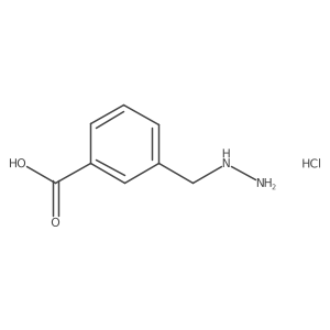 3-(Hydrazinylmethyl)benzoic acid hydrochloride结构式