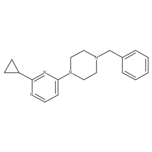 4-(4-Benzylpiperazin-1-yl)-2-cyclopropylpyrimidine Structure