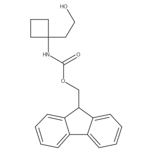 (9H-fluoren-9-yl)methyl N-[1-(2-hydroxyethyl)cyclobutyl]carbamate Structure
