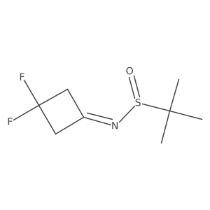 N-(3,3-Difluorocyclobutylidene)-2-methylpropane-2-sulfinamide Structure
