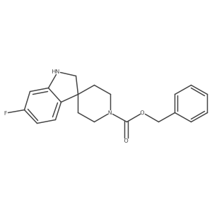 Benzyl 6-fluorospiro[indoline-3,4'-piperidine]-1'-carboxylate Structure