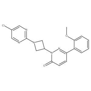 2-[1-(5-Chloropyrimidin-2-yl)azetidin-3-yl]-6-(2-methoxyphenyl)pyridazin-3-one结构式