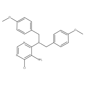 6-Chloro-N4,N4-bis(4-methoxybenzyl)pyrimidine-4,5-diamine结构式