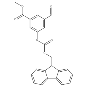 methyl 3-({[(9H-fluoren-9-yl)methoxy]carbonyl}amino)-5-formylbenzoate Structure