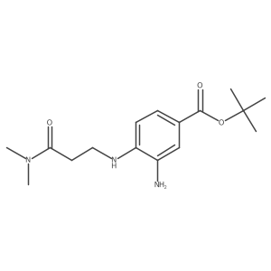 Tert-butyl 3-amino-4-{[2-(dimethylcarbamoyl)ethyl]amino}benzoate结构式
