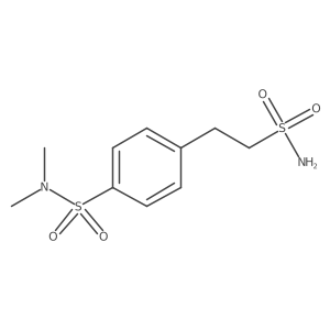 N,N-dimethyl-4-(2-sulfamoylethyl)benzene-1-sulfonamide结构式