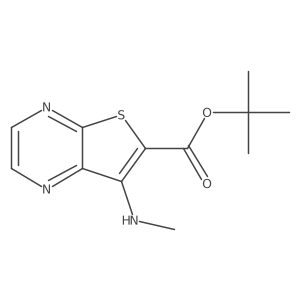 Tert-butyl 7-(methylamino)thieno[2,3-b]pyrazine-6-carboxylate结构式