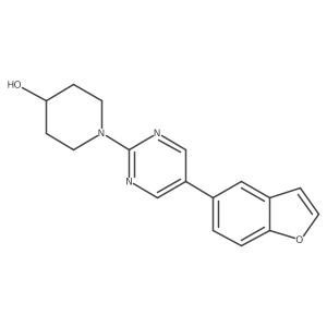 1-[5-(1-Benzofuran-5-yl)pyrimidin-2-yl]piperidin-4-ol Structure