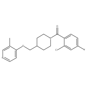 4-{[1-(2-Chloro-4-fluorobenzoyl)piperidin-4-yl]methoxy}-3-methylpyridine结构式