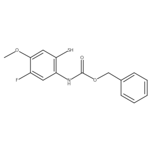 benzyl N-(5-fluoro-4-methoxy-2-sulfanylphenyl)carbamate结构式