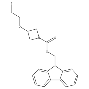 (9H-fluoren-9-yl)methyl 3-(2-fluoroethoxy)azetidine-1-carboxylate结构式