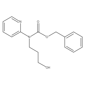 benzyl N-(3-hydroxypropyl)-N-(pyridin-2-yl)carbamate结构式