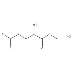 Methyl (R)-2-amino-5,5-difluoropentanoate hydrochloride Structure