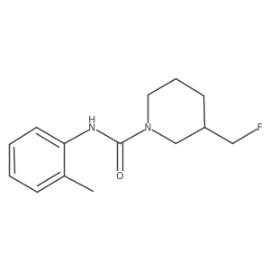 3-(fluoromethyl)-N-(2-methylphenyl)piperidine-1-carboxamide Structure