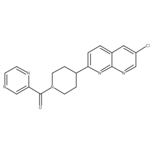 6-Chloro-2-[1-(pyrazine-2-carbonyl)piperidin-4-yl]-1,8-naphthyridine Structure