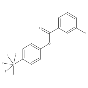 4-(Pentafluoro-l6-sulfanyl)phenyl 3-iodobenzoate结构式