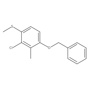(4-(Benzyloxy)-2-chloro-3-methylphenyl)(methyl)sulfane结构式