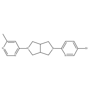 4-[5-(5-Bromopyridin-2-yl)-octahydropyrrolo[3,4-c]pyrrol-2-yl]-6-methylpyrimidine Structure