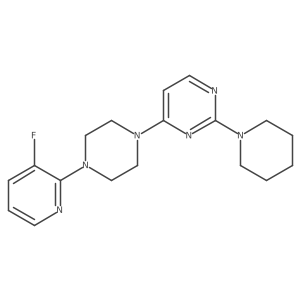 4-[4-(3-Fluoropyridin-2-yl)piperazin-1-yl]-2-(piperidin-1-yl)pyrimidine结构式