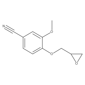 3-Methoxy-4-[(oxiran-2-yl)methoxy]benzonitrile结构式