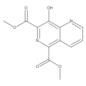 Dimethyl 8-hydroxy-1,6-naphthyridine-5,7-dicarboxylate结构式