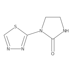 1-(1,3,4-Thiadiazol-2-yl)-2-imidazolidinone结构式