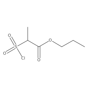 Propyl 2-(chlorosulfonyl)propanoate Structure