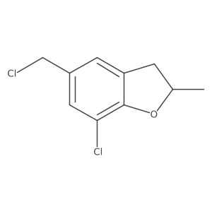 7-Chloro-5-(chloromethyl)-2-methyl-2,3-dihydro-1-benzofuran结构式