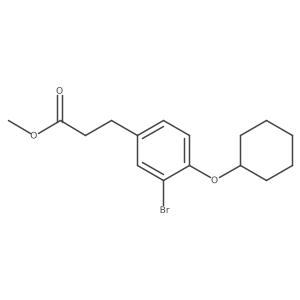 Methyl 3-(3-bromo-4-cyclohexyloxyphenyl)propionate Structure
